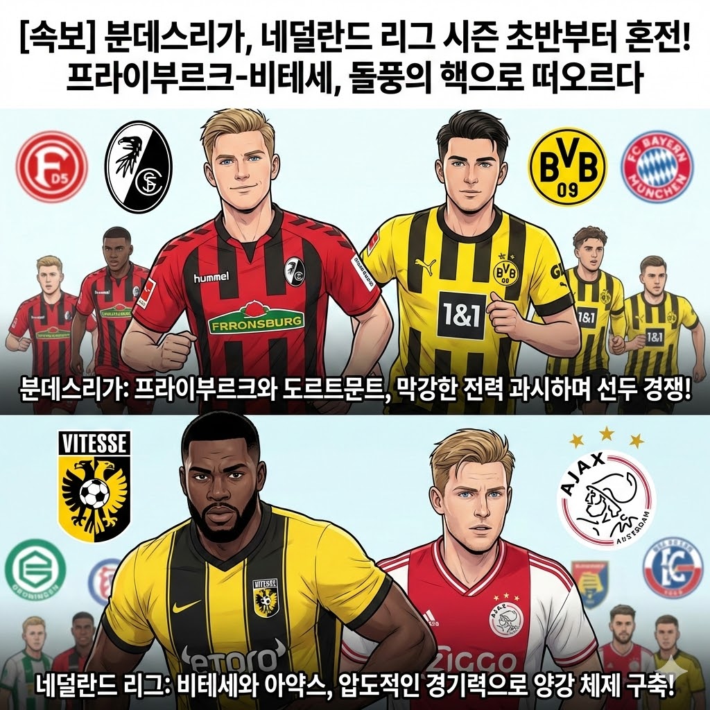 분데스리가 프라이부르크 도르트문트 선두 경쟁 치열